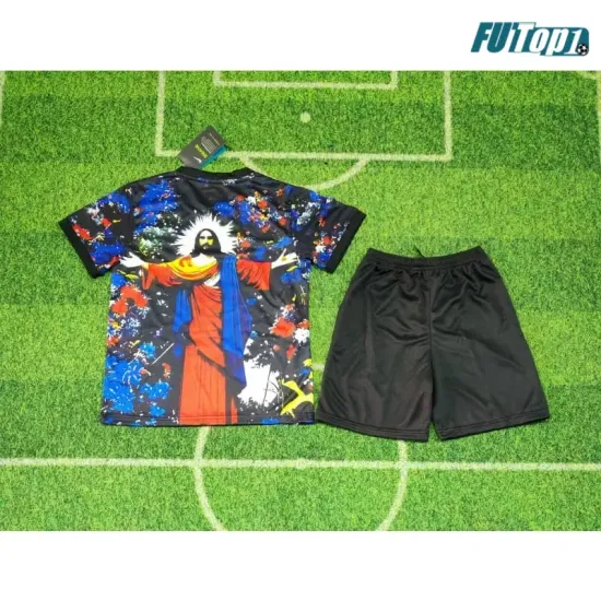 Camiseta Brasil 2025 Especial Edición Negro/Azul/Rojo Niño