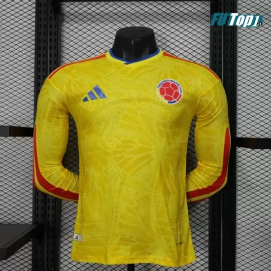 Camiseta Colombia 2026 Versión Jugador ML Amarillo