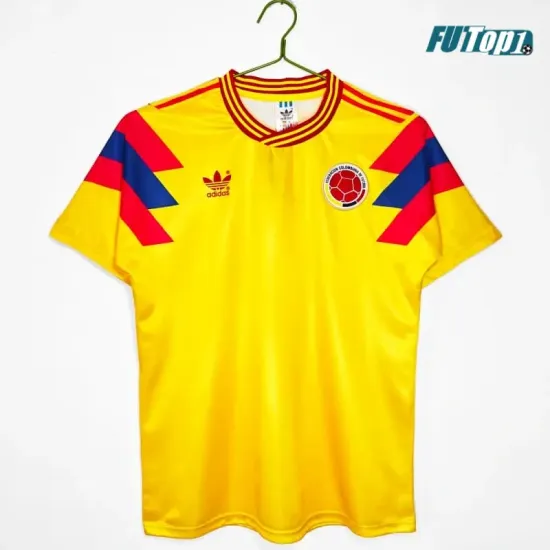 Camiseta Colombia Home 1990 Retro