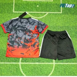 Camiseta Japón 2026 Edición Especial One Piece Negro/Rojo Niño