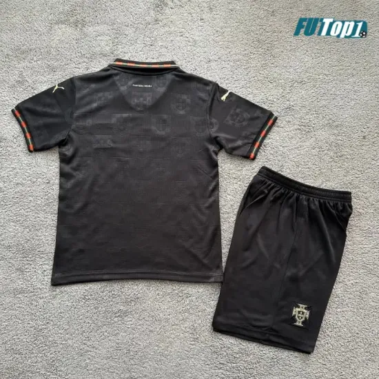 Camiseta Portugal 2026 Niño Negro
