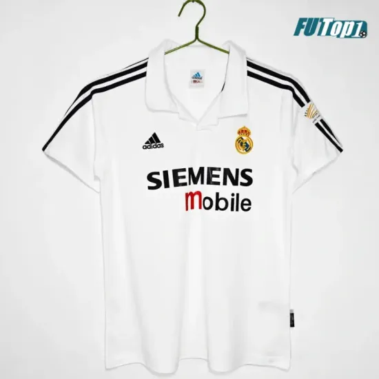 Camiseta Real Madrid Home 2002/03 Retro con Publicitario