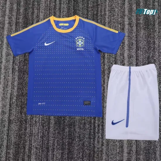 Camiseta Brasil Away 2010 Niño Retro
