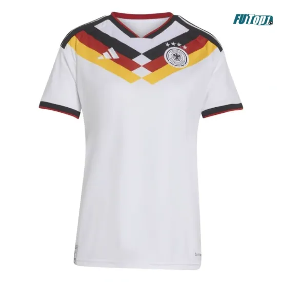 Camiseta Alemania Local Mundial 2026 Blanco Mujer