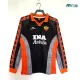 Camiseta AS Roma Alternativo 1998/99 ML Negro/Naranja/Gris Retro