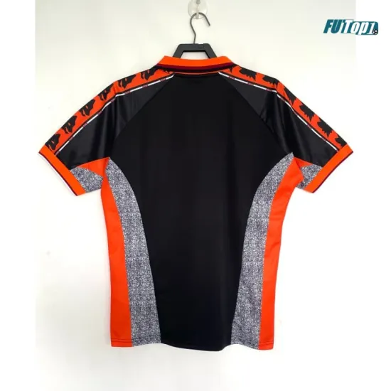 Camiseta AS Roma Alternativo 1998/99 Negro/Naranja/Gris Retro