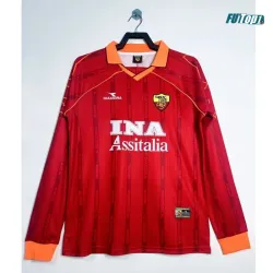 Camiseta AS Roma Local 1999/00 ML Rojo Retro