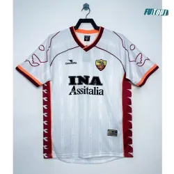 Camiseta AS Roma Visitante 1999/00 Blanco Retro