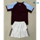 Camiseta Aston Villa Local 2025/2026 Rojo Oscuro Niño Kit