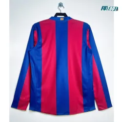 Camiseta Barcelona Local 2007/08 ML Rojo/Azul Retro