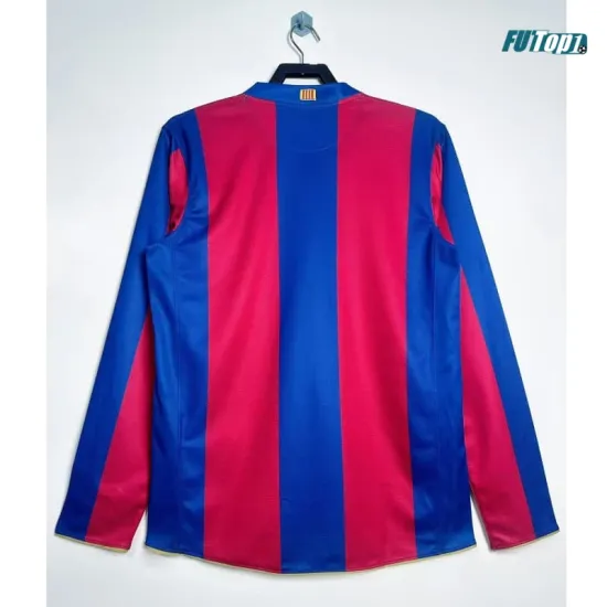 Camiseta Barcelona Local 2007/08 ML Rojo/Azul Retro