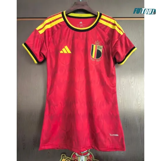 Camiseta Bélgica Local Mundial 2026 Rojo Mujer
