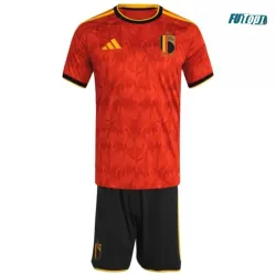 Camiseta Bélgica Local Mundial 2026 Rojo Niño Kit