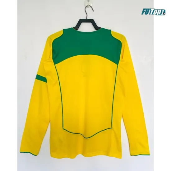 Camiseta Brasil Local 2004 ML Amarillo Retro