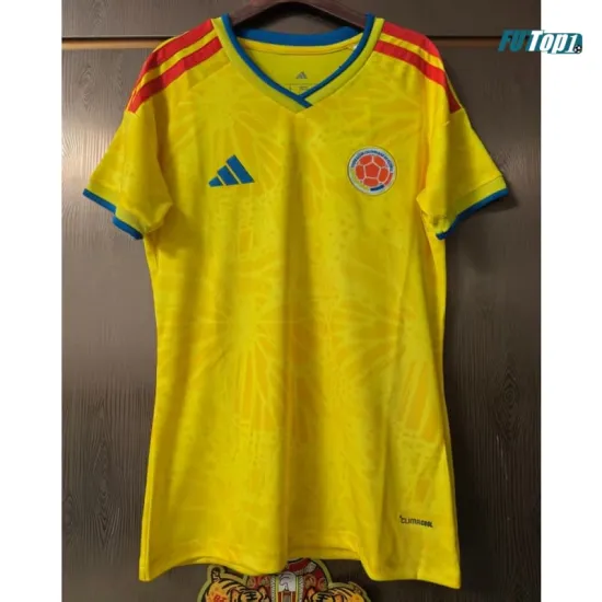 Camiseta Colobima Local Mundial 2026 Amarillo Mujer