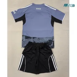 Camiseta Eintracht Fráncfort Alternativo 2025/2026 Negro/Gris Niño Kit