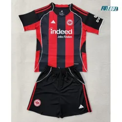 Camiseta Eintracht Fráncfort Local 2025/2026 Rojo/Negro Niño Kit