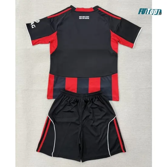 Camiseta Eintracht Fráncfort Local 2025/2026 Rojo/Negro Niño Kit