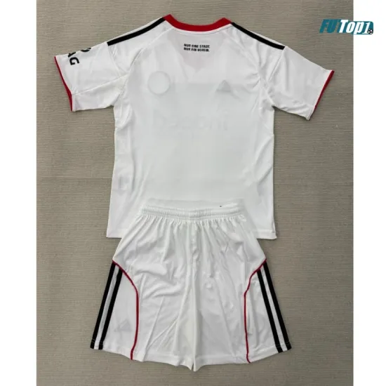 Camiseta Eintracht Fráncfort Visitante 2025/2026 Blanco Niño Kit