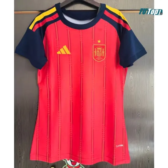 Camiseta España Local Mundial 2026 Rojo Mujer