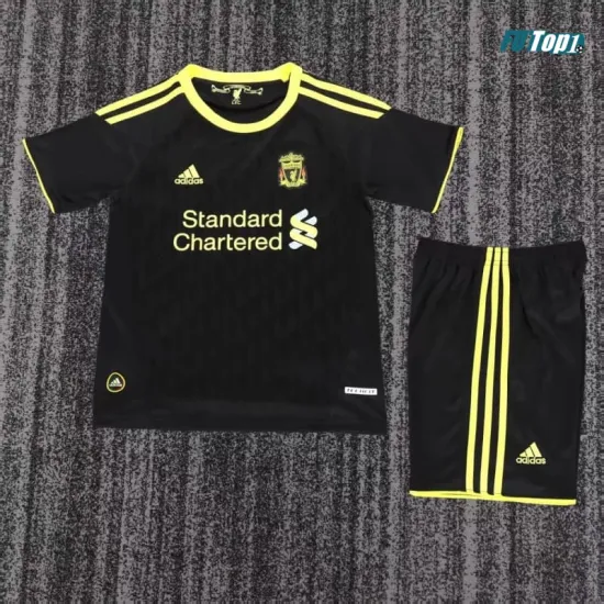 Camiseta Liverpool Alternativo 2010/11 Negro Niño Kit Retro