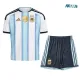 Camiseta Messi 10 Argentina Local 2026 Azul/Blanco Niño Kit