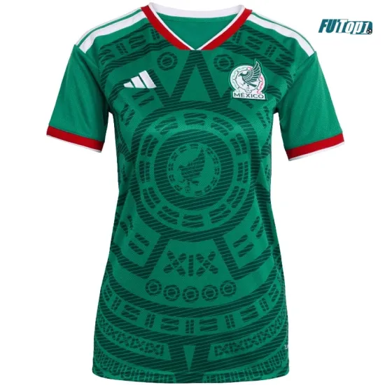 Camiseta México Local Mundial 2026 Verde Mujer