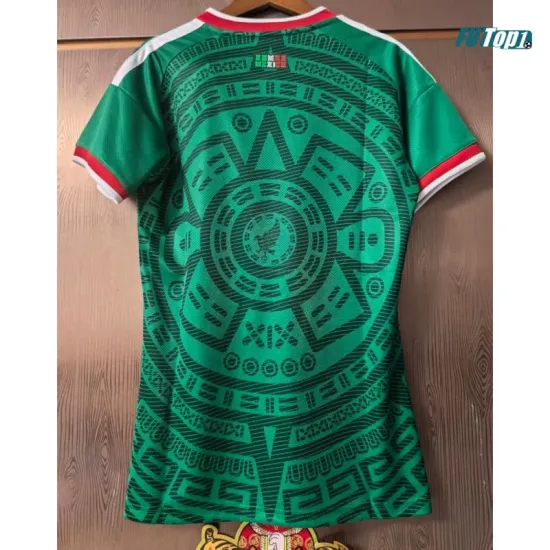 Camiseta México Local Mundial 2026 Verde Mujer