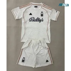 Camiseta Nottingham Forest Visitante 2025/2026 Blanco Niño Kit