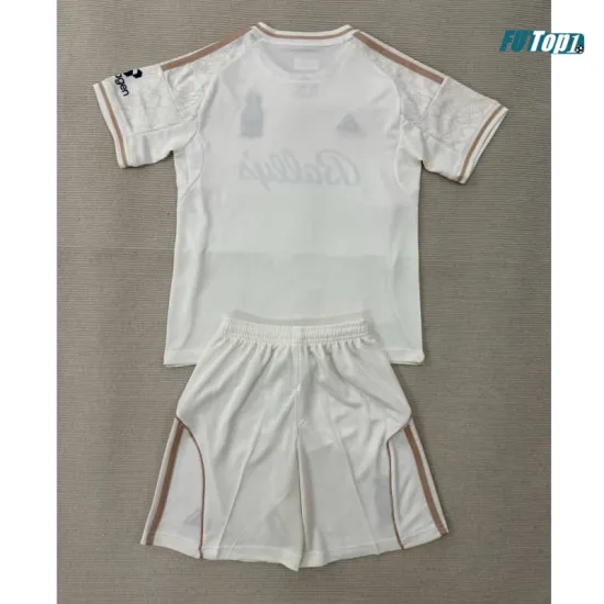 Camiseta Nottingham Forest Visitante 2025/2026 Blanco Niño Kit
