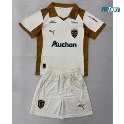 Camiseta RC Lens Alternativo 2025/2026 Blanco/Marrón Niño Kit