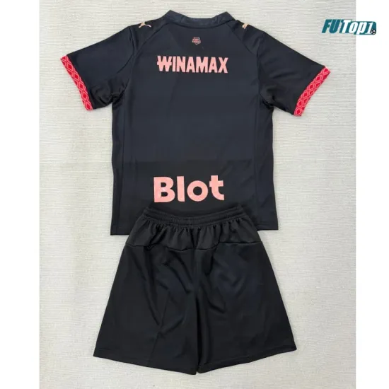 Camiseta Stade Rennais Alternativo 2025/2026 Negro Niño Kit