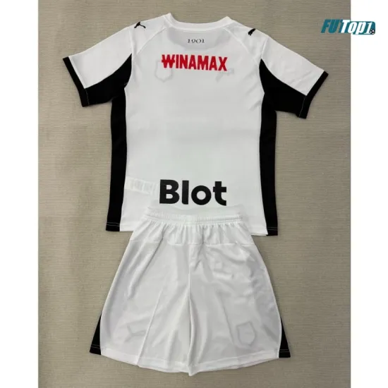 Camiseta Stade Rennais Visitante 2025/2026 Blanco Niño Kit
