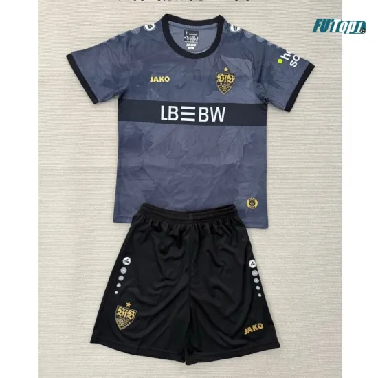 Camiseta VfB Stuttgart Alternativo 2025/2026 Gris/Negro