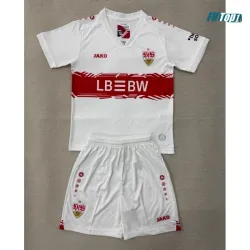 Camiseta VfB Stuttgart Local 2025/2026 Blanco Niño Kit