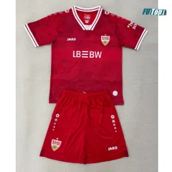 Camiseta VfB Stuttgart Visitante 2025/2026 Rojo Niño Kit
