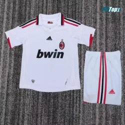 Camiseta AC Milan Visitante Retro 2009/10 Blanco Niño Kit