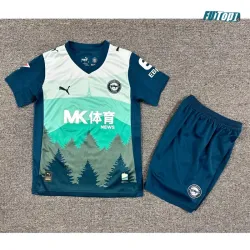 Camiseta Alavés Alternativo 2025/2026 Verde Niño Kit con Parche La Liga