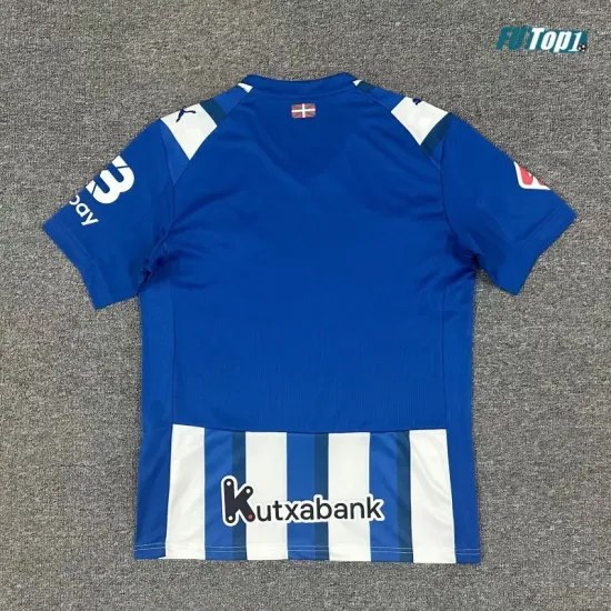Camiseta Alavés Local 2025/2026 Azul/Blanco con Parche La Liga