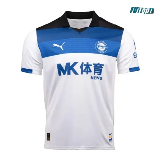 Camiseta Alavés Visitante 2025/2026 Blanco/Azul con Parche La Liga