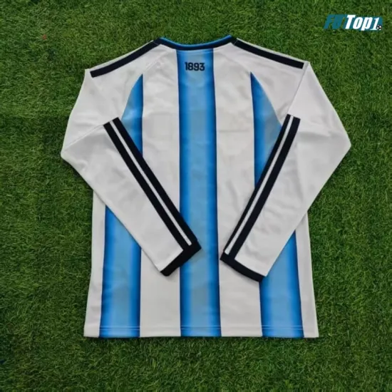 Camiseta Argentina Local 2026 ML Azul/Blanco con FIFA2022