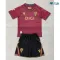 Camiseta Cadiz Visitante 2025/2026 Rojo Oscuro Niño Kit con Parche La Liga