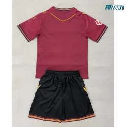 Camiseta Cadiz Visitante 2025/2026 Rojo Oscuro Niño Kit con Parche La Liga