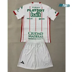Camiseta Club Necaxa Visitante 2025/2026 Blanco Niño Kit