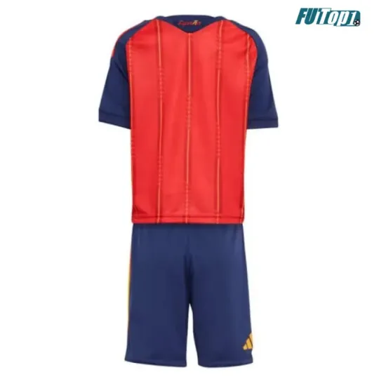 Camiseta España Local Mundial 2026 Rojo/Azul Niño Kit