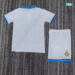 Camiseta Inter de Milan Visitante Retro 1994/95 Blanco/Azul Niño Kit