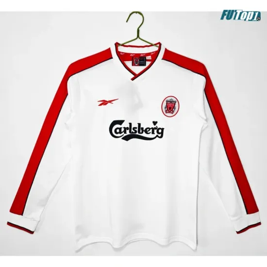 Camiseta Liverpool Visitante Retro 1998 ML Blanco