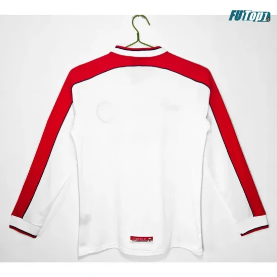 Camiseta Liverpool Visitante Retro 1998 ML Blanco