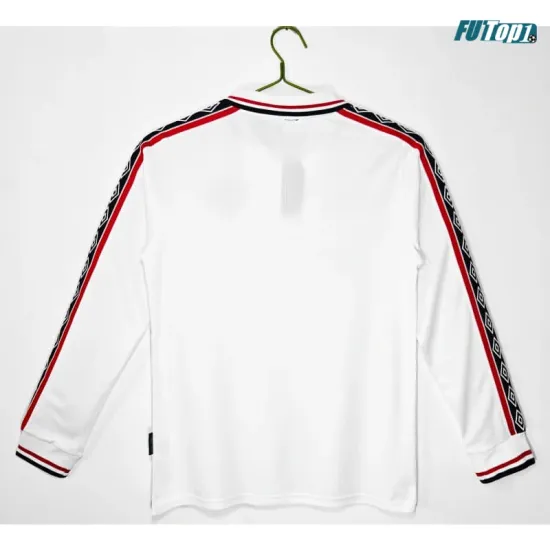 Camiseta Manchester United Retro 1998/99 ML Blanco