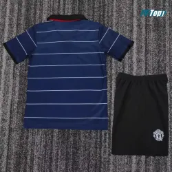 Camiseta Manchester United Visitante Retro 1999/00 Azul Oscuro Niño Kit